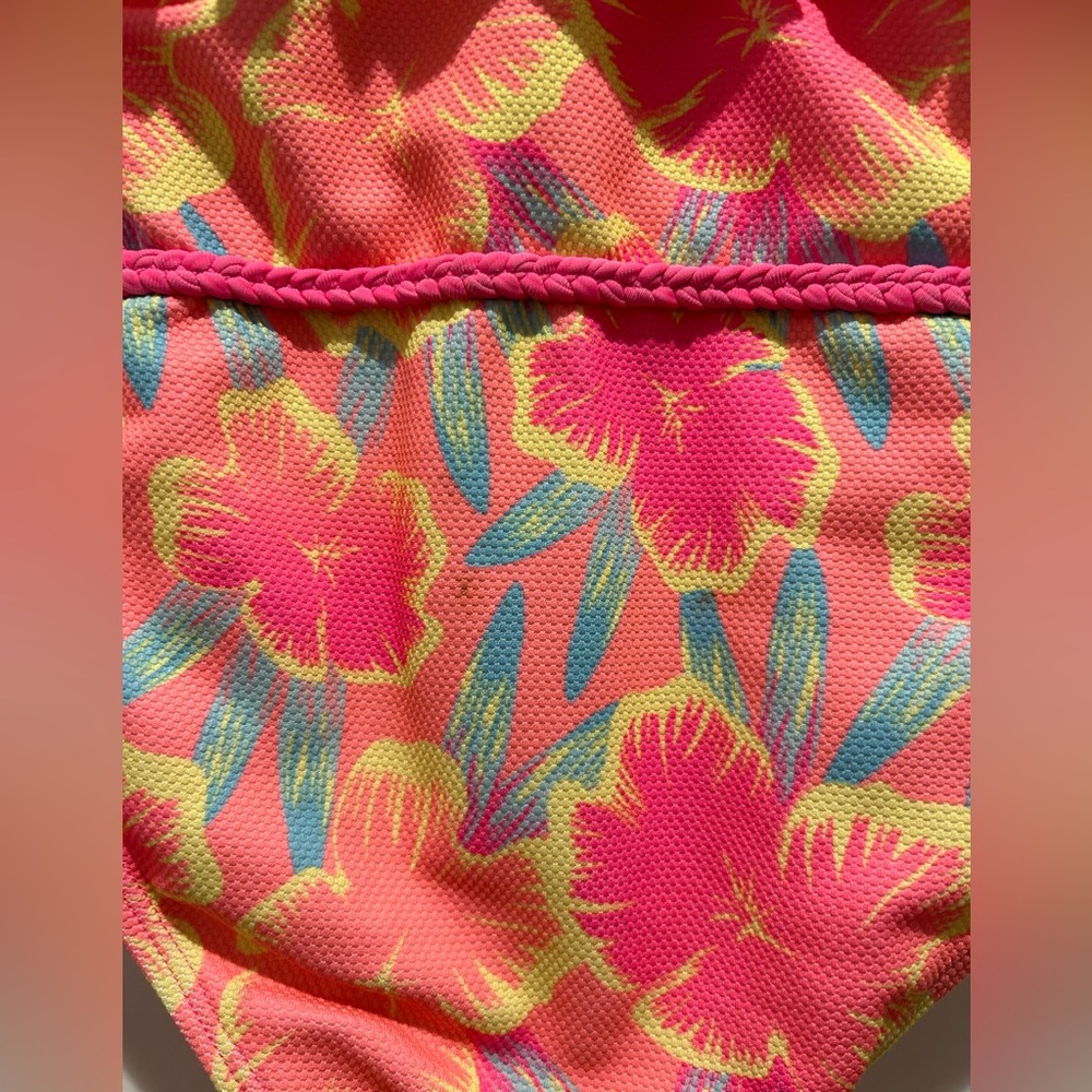 Betsey Johnson Girls Tropical One-Piece Swimsuit Sz 3t - Picture 6 of 7